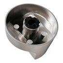 Perilla para Estufa Industrial, Alta Calidad, Plateada, 5.5 cm, Modelo X-01 AROL