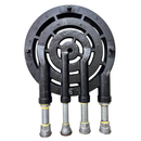 Quemador Cuádruple Vulcan AROL 42 Cm Completo Armado Para Estufón Industrial