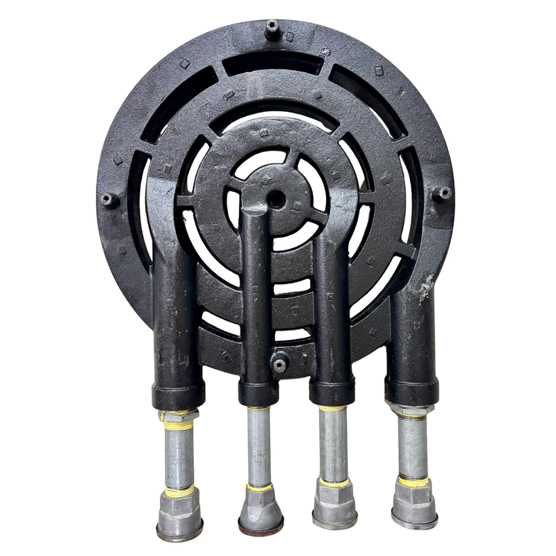 Quemador Cuádruple Vulcan AROL 42 Cm Completo Armado Para Estufón Industrial