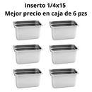 Inserto Contenedor De Acero Inoxidable 1/4x15cm Caja 6 Pzs