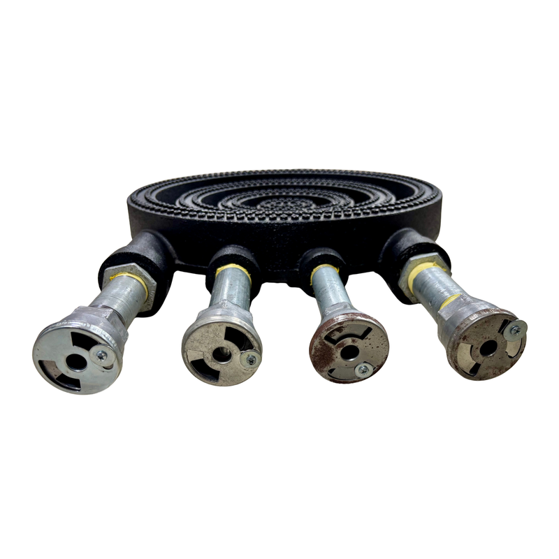 Quemador Cuádruple Vulcan AROL 42 Cm Completo Armado Para Estufón Industrial