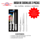 Juego De Cuchillos 3 Unidades Premium