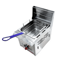 Freidora Petit 3 Lts Acero Inoxidable AROL con Canastilla y Quemador Polidoro