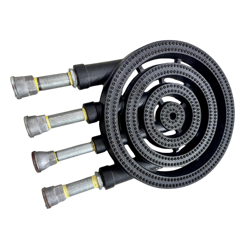 Quemador Cuádruple Vulcan AROL 42 Cm Completo Armado Para Estufón Industrial