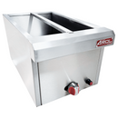 Baño María Entero AROL de Acero Inoxidable, con Separador, 60x35x30 cm