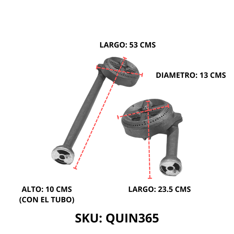 Quemadores Tipo Ferro Corto Y Largo