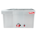 Baño María Acero Inoxidable AROL para 6 Insertos de 1/4 con 2 Separadores