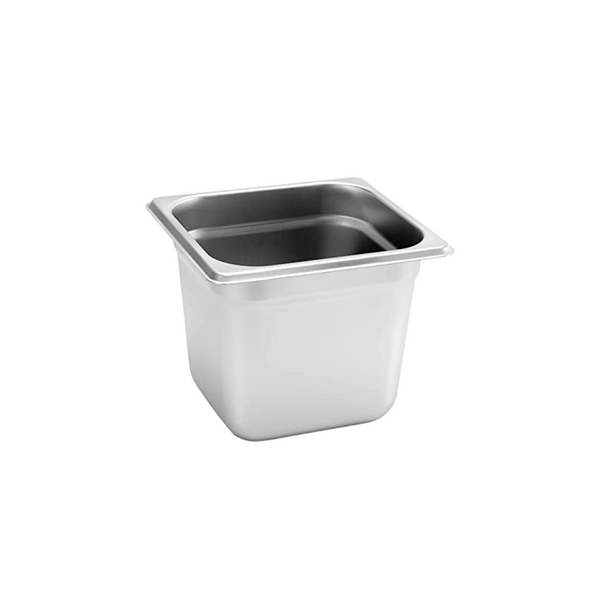 Inserto Contenedor Acero Inoxidable Con Tapa 1/6x20 cm AROL NSF