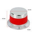 erilla Metálica Roja AROL Tipo Coriat Con Opresor Cromado, Para Estufa Industrial