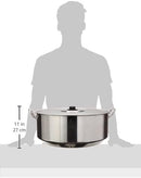 Arrocera Vasconia 55 cm con Tapa Aluminio 33 L Plata