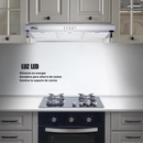 Combo Parrilla 5 Quemadores 80 cm y Campana Slim AROL Acero Inoxidable/Negro, Modelos P-CN5Q77 y CSL-80AI