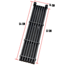 Parrilla Para Asador Tipo Vulcan 54x14 cm Hierro Fundido