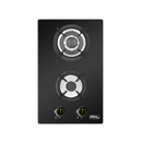 Parrilla a Gas 2 Quemadores, 1 cm Vidrio Templado, Empotrable, Caja Negra P-CN2Q31