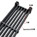 Parrilla Para Asador Tipo Vulcan 54x14 cm Hierro Fundido