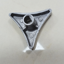 Perilla Triangular Metálica Pulida Con Opresor Universal Estufa Parrilla