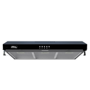 Campana Extractora Slim 80 cm, Vidrio Frontal, Negra, Pared CSL-80BL