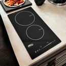 Combo Parrilla Inducción 2 Zonas Y Campana 60 Cm Slim Arol