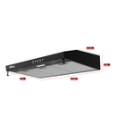 Campana Extractora Slim 80 cm, Vidrio Frontal, Negra, Pared CSL-80BL