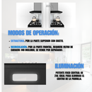 Combo Premium Parrilla 5Q Vidrio Bitono y Campana Slim 80 cm Negra – AROL P-CN5Q77A + CSL-80BL