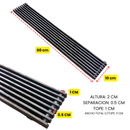 Parrilla De Hierro Fundido Para Asador 60x10 Cm