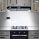 Campana Extractora Slim 80 cm, Vidrio Frontal, Negra, Pared CSL-80BL