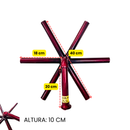 Quemador Estrella 40 Cm Con Codo