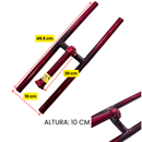 Quemador Tipo H 50 Cm Con Codo Angosto