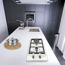 Parrilla de Gas de 2 Quemadores, Acero Inoxidable, Empotrable, 31cm, AROL P-IN2Q31