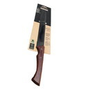 Cuchillo Dentado Churrasco con Lámina de Acero Inoxidable Oscurecido y Mango de Madera 10"