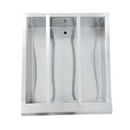 Baño María Acero Inoxidable AROL para 6 Insertos de 1/4 con 2 Separadores