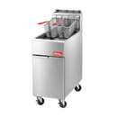 Freidora Industrial a Gas LP 3 Quemadores, 50 lb (24 L), 90,000 BTU, Millivolt y Hi-Limit - AROL ARF3-LPG