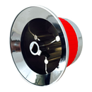 erilla Metálica Roja AROL Tipo Coriat Con Opresor Cromado, Para Estufa Industrial