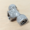 Tee Compresión Multicapa IUSA 16x16x1/2 NPT Hembra Gas