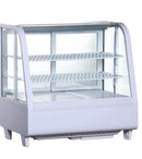Vitrina Fría de Mesa Imbera Cristal Curvo Iluminación LED Control de Temperatura