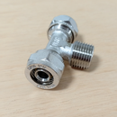 Tee Compresión Multicapa IUSA 16x16x1/2 NPT Macho Gas