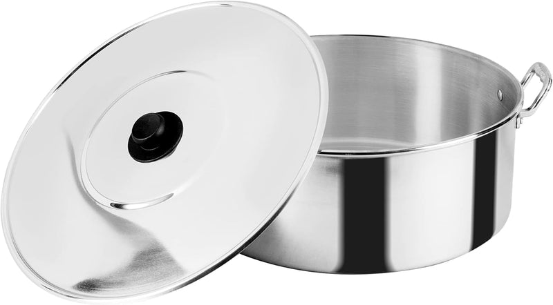 Arrocera Vasconia 55 cm con Tapa Aluminio 33 L Plata