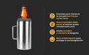 Enfriador de Cerveza Porta Caguamon & Porta Botella - Paquete Cervezero Silver - Para Caguamones Caguamas Botellas y Latas
