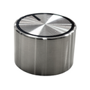 Kit de 5 Perillas Metálicas Plateadas para Parrilla Empotrable