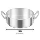 Olla Budinera Vasconia Acorazada 22 cm 2.5 L Profesional