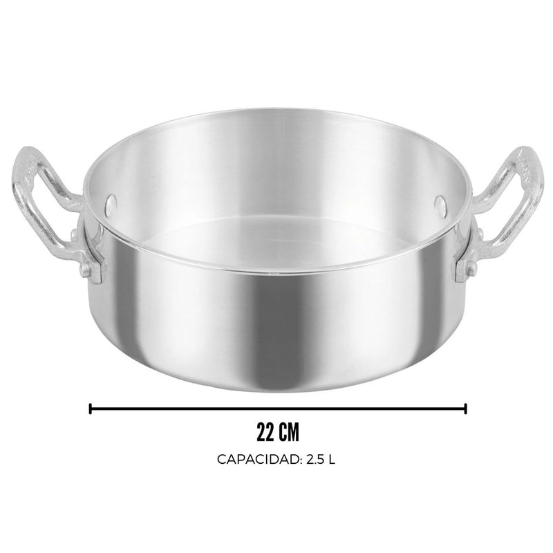 Olla Budinera Vasconia Acorazada 22 cm 2.5 L Profesional