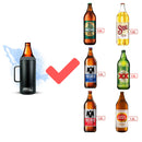 Enfriador de Cerveza Porta Caguamon & Porta Botella - Paquete Cervezero Silver - Para Caguamones Caguamas Botellas y Latas