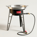 Kit Completo para Discada con Disco Comal, Base y Quemador Doble Aro, 58 cm y 80,000 BTU – SCI-E80-58A Gas LP AROL