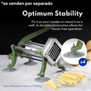 Cortador de Papas Fritas Corte 1/4”, Hierro Fundido, Thunder Group