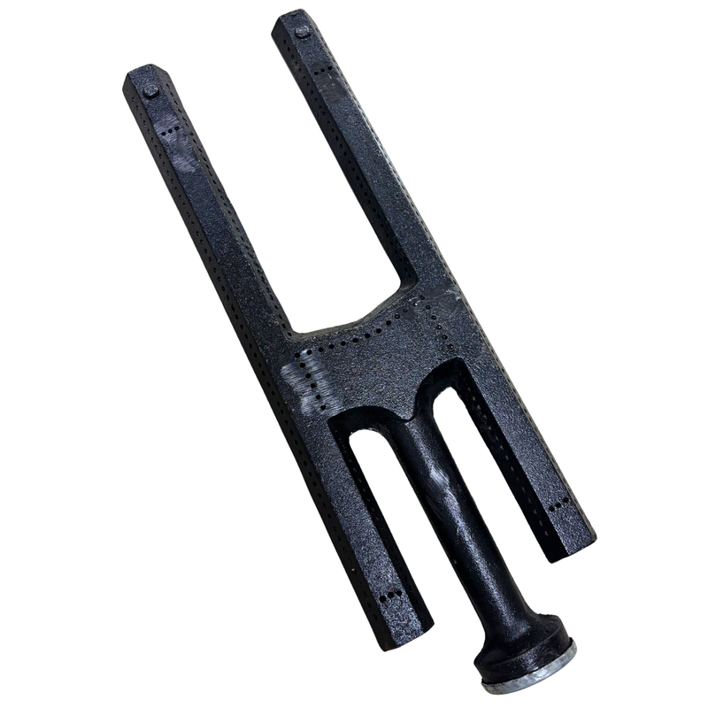 Quemador Tipo H Doble Flama 50 Cm Hierro Fundido