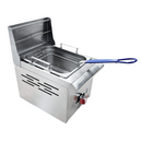 Freidora Petit 3 Lts Acero Inoxidable AROL con Canastilla y Quemador Polidoro