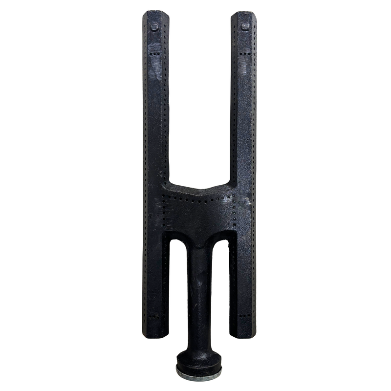 Quemador Tipo H Doble Flama 50 Cm Hierro Fundido
