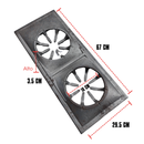 Parrilla Tipo Coriat 67x29.5 cm Hierro Fundido