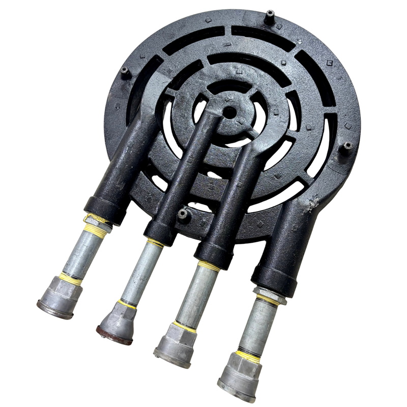 Quemador Cuádruple Vulcan AROL 42 Cm Completo Armado Para Estufón Industrial