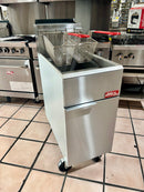 Freidora Industrial a Gas Natural 4 Quemadores, 50 Lb (24 Lts), Acero Inoxidable, 120,000 BTU - AROL ARF4-NG