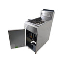 Freidora ASBER AEF-50-S GLP 1 Tina 3 Quemadores Gas Acero Inoxidable 50 lbs
